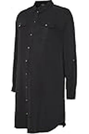 VERO MODA Vmmsigga Ls Short Dress Blck Ga Noos, , M