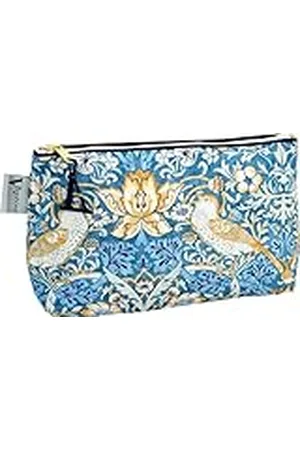 Vagabond Bags Ltd William Morris Strawberry Theif Sack Bag, , 21cm x 13cm x 6cm, Zachte tas met ritssluiting