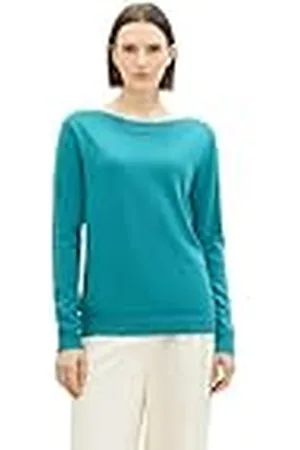 TOM TAILOR Basic damestrui met boothals, , XS