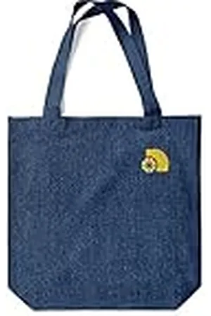 Green Fish Denim-draagtas, bedrukt, boodschappentas, machinewasbaar, opvouwbaar, handtas van jeans met handgrepen, 38 x 42 cm, , Eén maat, modern
