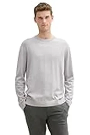 TOM TAILOR Gebreide trui voor heren met ronde hals, , S