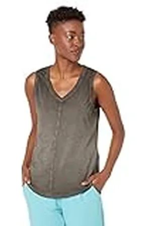 Skechers Dames Diamond Wash Hatha Tankvest met V-hals, , XL