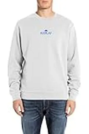 Replay Heren sweatshirt regular fit met ronde hals, , M