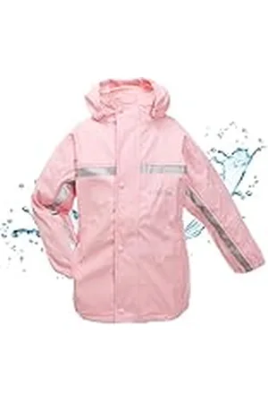 BMS ® Regenjas met afneembare capuchon voor kinderen, 100% waterdicht, verstelbare manchetten, licht ademend, bijzonder huidvriendelijk en zachte huid, Oeko-Tex, meisjes, jongens, , 74