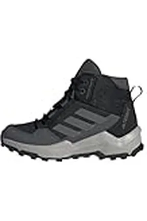 adidas Terrex Ax4R Mid Hiking Shoes, niet-voetbalschoenen, Core Black/Grey Four/Grey Six, 33 EU, meerkleurig (Core Black Grey Vier Grey Six), 33 EU