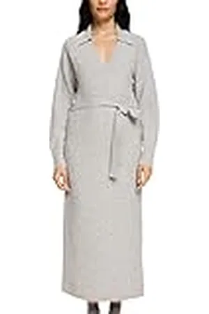 ESPRIT Midijurk met riem, wolmix, , L