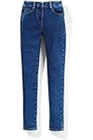 QS by s.Oliver Meisjes Slim: Jeans met hoge taille, , 152 cm (Slank)