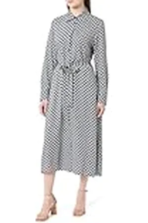 GANT Slim shirt jurk met geometrische print, , 38