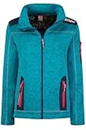 Geographical Norway Tebelle Lady Warme fleece voor dames, met ritssluiting, herfst, winter, lente, warm, lange mouwen, trui, bont, zacht, comfortabel, outdoor (turquoise XL), , XL