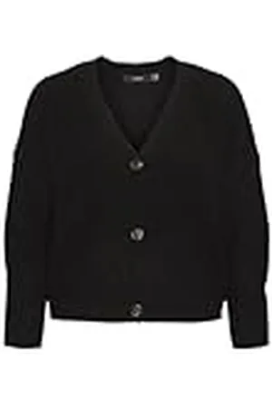 VERO MODA VMLEA LS V-hals manchet Cardigan NOOS Curve gebreide jas, , S-42/44, , S Grote maten