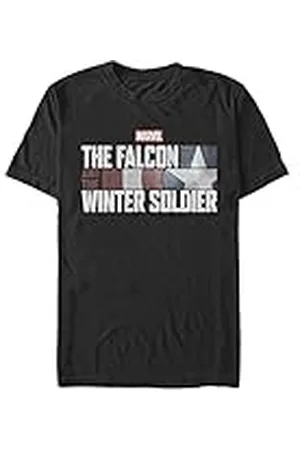 Marvel Falcon & WS Unisex Crew neck T-Shirt Black 2XL