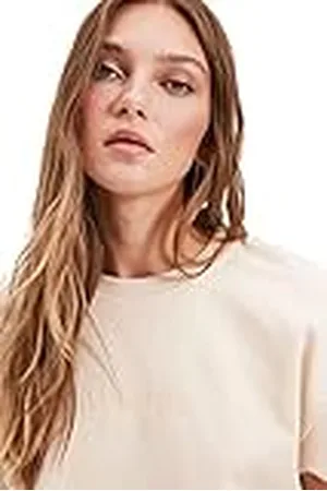 Trendyol Dames Geborduurd en Crop Knitted Sweatshirt, S