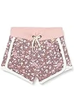 Koko Meisjes Joggen Korte Grijze Bloem Shorts, , 86