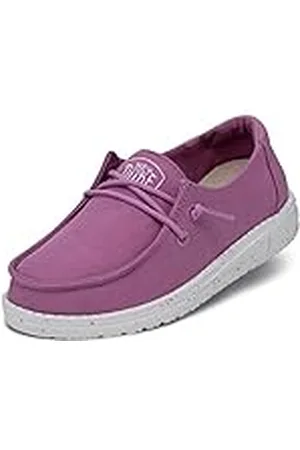 Hey dude Wendy Youth Slub Canvas Moccasin, Violet, 32 EU, , 32 EU