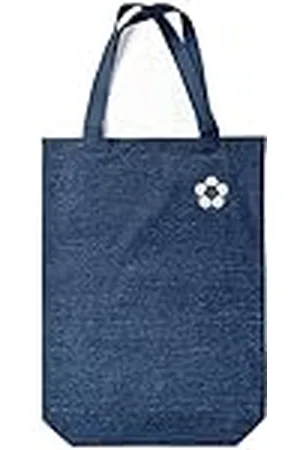 Green Fish Denim-draagtas, bedrukt, boodschappentas, machinewasbaar, opvouwbaar, handtas van jeans met handgrepen, 22 x 26 cm, , Eén maat, modern