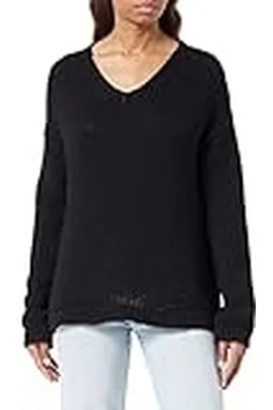 HUGO BOSS Dames Sestrelly Knitted_Sweater, Black1, XL