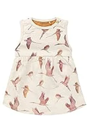 Noppies Baby Babymeisjesjurk mouwloos Anchorage Allover Print Kinderjurk, antiek wit P331, 50