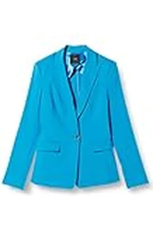 Pinko Evenwichtige linnen jas stretch elegant werkvest voor dames, F71_Blue Director, 48