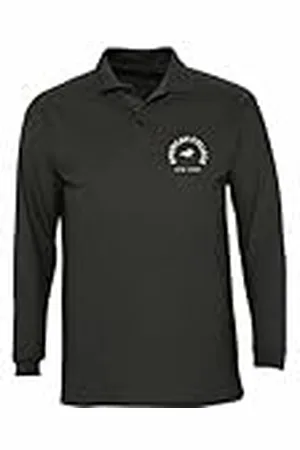 American College American College Poloshirt, lange mouwen, uniseks, kinderen, , 14 ans