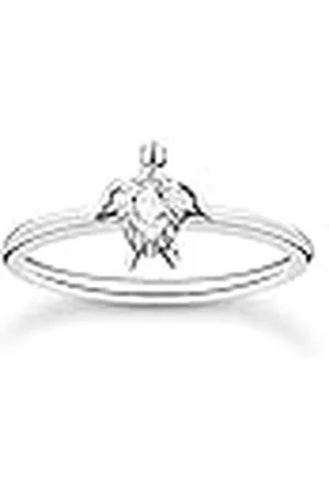 Thomas Sabo Damen Ring aus 925er Sterling-Silber im Schildkröten-Design, Gr: 52, TR2401-051-14-52