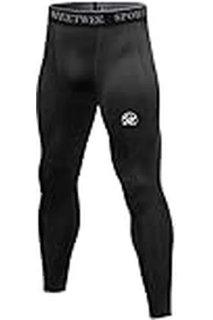 MEETWEE Compressiebroek Heren Sport Leggings Lange Hardloopbroek Ademend Functioneel Ondergoed Tights Ondergoed