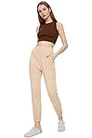 Trendyol Bej Basic Jogger Knitted Tracksuit Trainingsbroek voor dames, , M