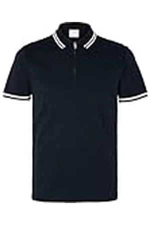 SELECTED Heren Slhslim-Toulouse Detail Ss Polo Noos Poloshirt, , M