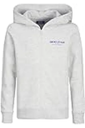 JACK&JONES JUNIOR Jjalvis Sweat Zip Hood Jnr Sweatshirt-jas voor jongens, , 128
