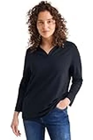 CECIL Piquée poloshirt voor dames, , XL