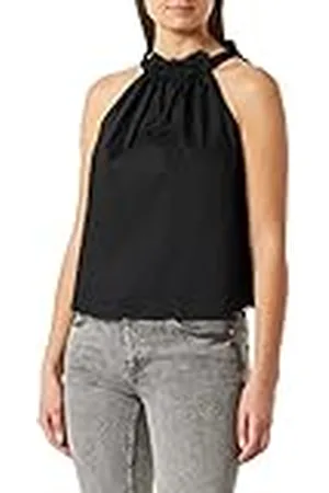 Pinko Tale Top Popeline Tanktop voor dames, Z99_Zwarte Limousine &, 34 NL