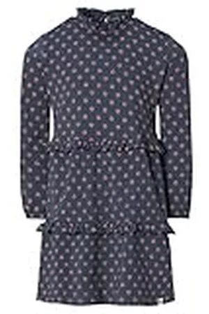 Noppies Kids Meisjesjurk met lange mouwen Kemp Mill Allover Print Kinderjurk, Blue Nights-P609, 92