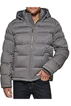 Tommy Hilfiger Klassieke donsjack met capuchon voor heren (standaard en groot en lang) alternatieve buitenkledingjas, , 5X