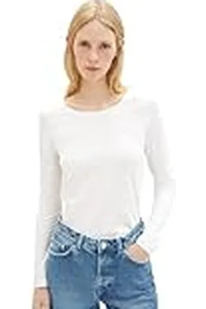 TOM TAILOR T-shirt met lange mouwen voor dames, , XL