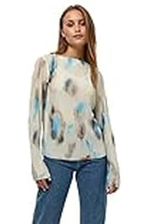 Minus Dames Bianca Mesh Blouse, , 36