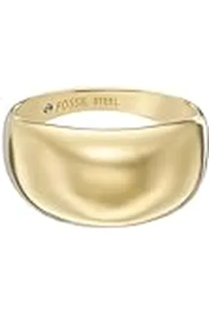 Fossil JF04746710 All Stacked Up Gold-Tone roestvrijstalen ring voor dames, Roestvrij staal, Geen edelsteen