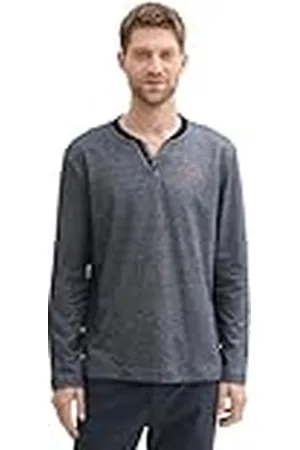 TOM TAILOR Heren T-shirt met lange mouwen, , S