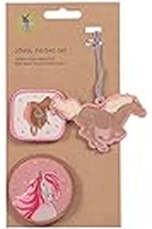 LÄSSIG LÄSSIG Set van 3 hangers en patches, met drukknop, school-patches, , Eén maat, Patches en hangers voor rugzakken en schooltassen