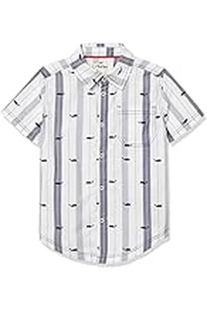 Hatley Jongensshirt met korte mouwen en knoopsluiting, , 10 jaar