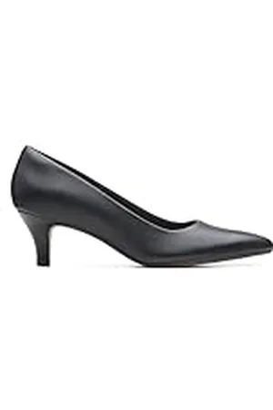 Clarks Linvale Jerica Pumps voor dames, zwart leer, 43 EU