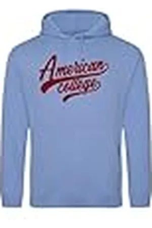 American College Sweatshirt Sweatshirt Print Warme Kleding Unisex Mannen en Vrouwen Casual Model ACSCW1 Sky Blue XL, , XL