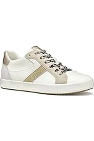 Geox D BLOMIEE C Sneakers voor dames, Optic White/Beige, 41 EU, , 41 EU