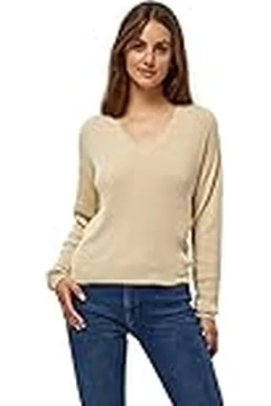 DESIRES Dames Geisha Rib V Pullover, , S