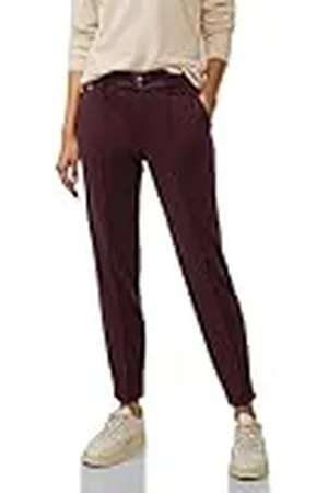 Street one Chinobroek, Purple Brown, 40W x 28L