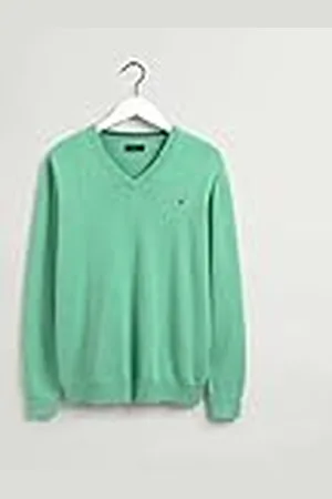 GANT Heren Classic Cotton V-Neck New Pullover, , L