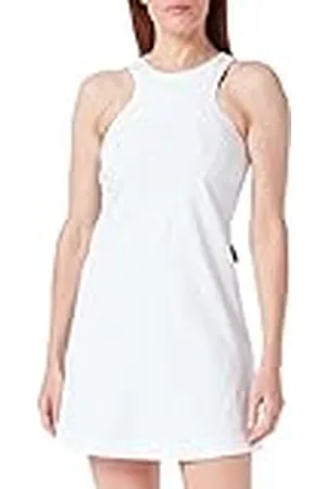 Moschino Mouwloze korte jurk voor dames, optisch wit, 44, , 44