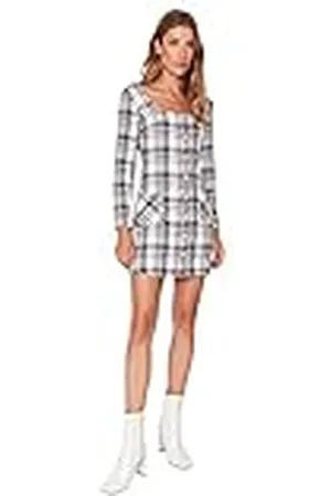 Trendyol Dames Midi Bodycon Regular Gebreide Jurk, Meerkleurig, 68