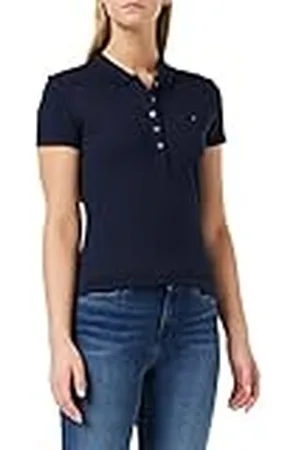 Tommy Hilfiger Katoenen piqué poloshirt voor dames, , M