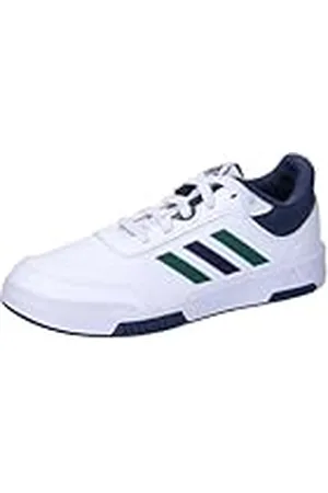 adidas Uniseks-Kind Tensaur Sport Training Lace Shoes, Cloud white/green/collegiate navy, 31 1/2 EU