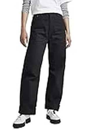 G-Star RAW Vrouwen Eve 3D Wide Leg Jeans, Black (Pitch Black D182-A810), 25W / 30L
