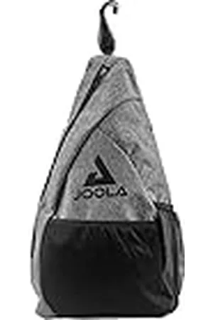 Joola Essentials Sling Pickleball Bag - Past op 2 rackets en 4 ballen - Voorzien van voorvak, hekhaak en waterfles mesh zak - Omkeerbaar links of rechts enkele rugzakriem, , Sling Bag